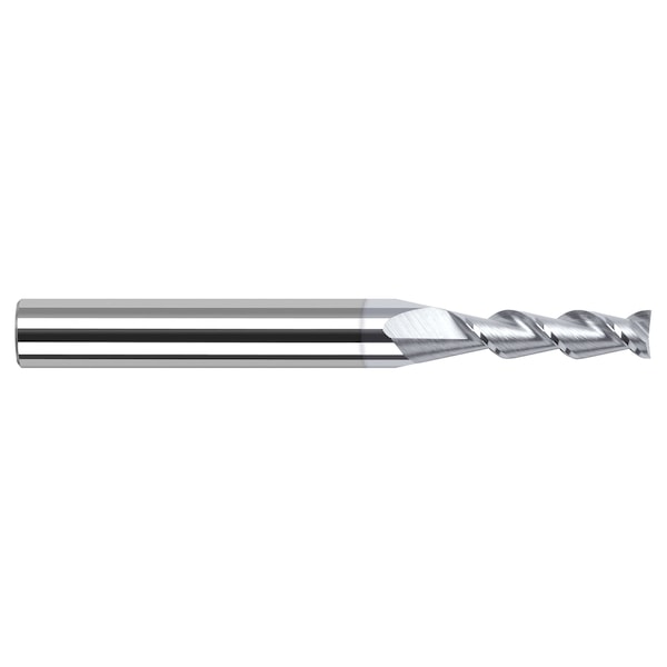 High Helix End Mill for Aluminum Alloys-Square 0.0620" (1/16) Cutter DIA x 0.2500" (1/4) L of Cut